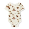 Milkbarn Kids'  Organic Cotton One Piece In White