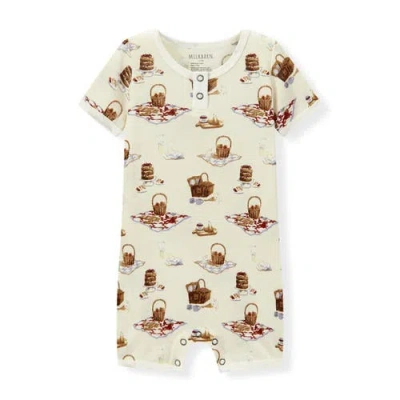 Milkbarn Kids'  Organic Cotton Shortall