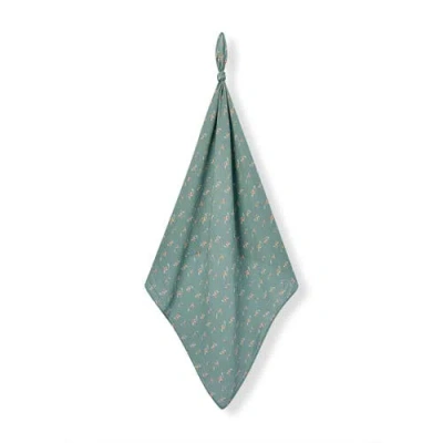 Milkbarn Organic Cotton Swaddle In Blue
