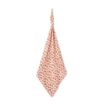 Milkbarn Organic Cotton Swaddle In Red