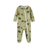 Milkbarn Kids'  Organic Cotton Zipper Footed Romper