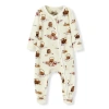 Milkbarn Kids'  Organic Cotton Zipper Footed Romper
