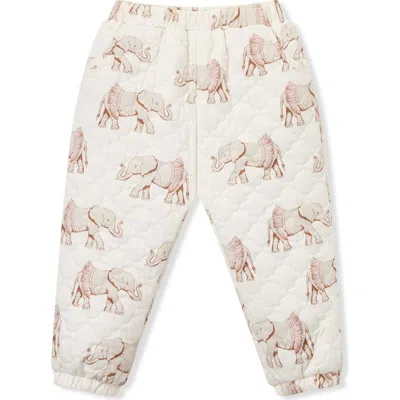 Milkbarn Kids'  Quilted Padded Pants In Multi