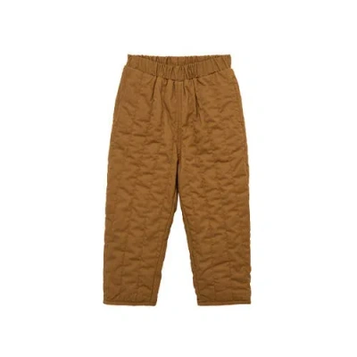 Milkbarn Kids'  Quilted Pants In Brown