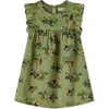 Milkbarn Babies'  Ruffle Dress In Green