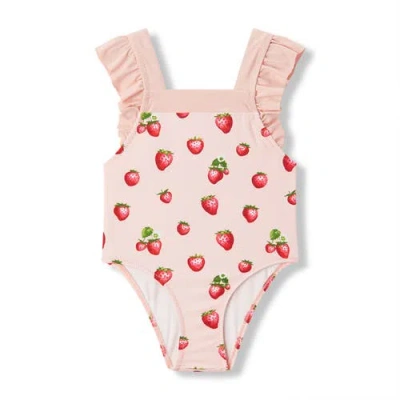 MILKBARN MILKBARN RUFFLE SQUARE NECK SWIMSUIT