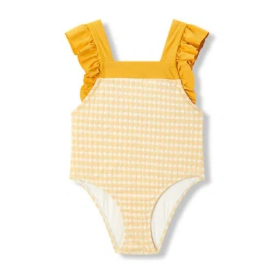 MILKBARN MILKBARN RUFFLE SQUARE NECK SWIMSUIT