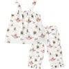 Milkbarn Babies'  Ruffle Tank And Pant Set