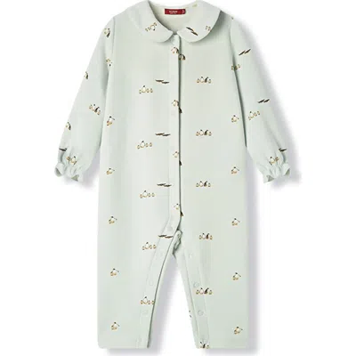 Milkbarn Kids'  Stretch Fleece Collar Jumpsuit