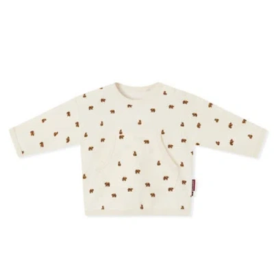 Milkbarn Kids'  Waffle Knit Printed Sweater