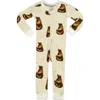 Milkbarn Kids'  Zipper Pajama