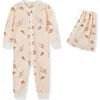 Milkbarn Zipper Pajama In White