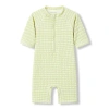 Milkbarn Kids'  Zipper Shortall Swimsuit In Green