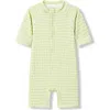 Milkbarn Zipper Shortall Swimsuit In Green