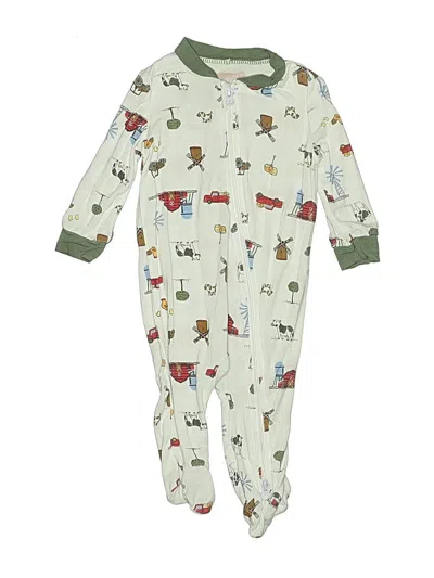 Pre-owned Milkberry Babies' Long Sleeve Onesie In Green