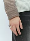 Milko Boyarov Twirled Drop Ring In Silver