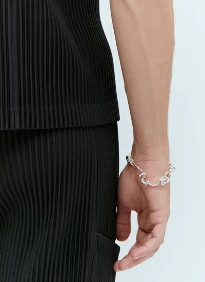 Milko Boyarov Worm Chain Bracelet In Silver
