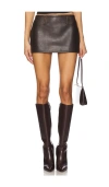 Milkwhite Mini Skirt In Brown
