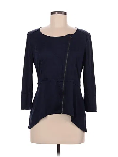 Pre-owned Milla 3/4 Sleeve Top Blue Square Neckline Tops