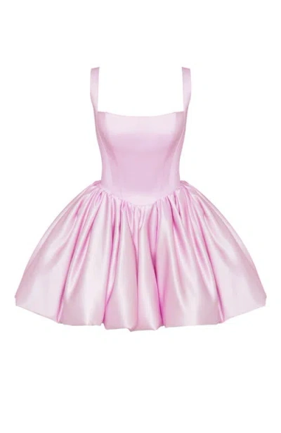 Milla Adorable Pink Mini Dress With Puffy Skirt, Glow-up