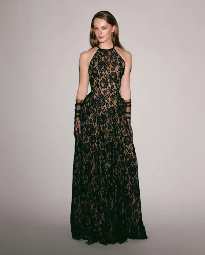 Milla Black Chantilly Lace Maxi Dress