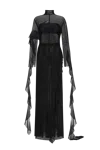 Milla Chic Sheer Co-ord Set In Black, Xo Xo In Black