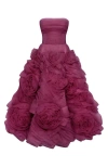 MILLA MILLA DRAMATICALLY FLOWERED TULLE DRESS