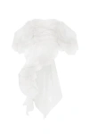 MILLA MILLA DREAMY OFF-SHOULDER BLOUSE WITH MERINGUE FLOUNCES