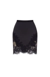 Milla Fitted Obsidian Mini Skirt In Black