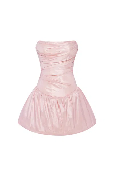 Milla Rosy Glow Buble Mini Dress In Pink