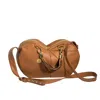 Milla Von Cosy Women's Brown / Gold Shoulder Bag Cosy With Versatile Straps Cognac