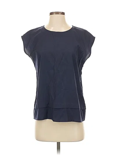 Pre-owned Millau Short Sleeve Top Blue Boatneck Tops