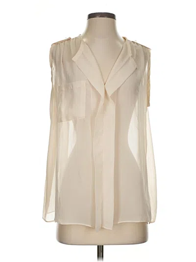 Pre-owned Millau Sleeveless Blouse In Ivory
