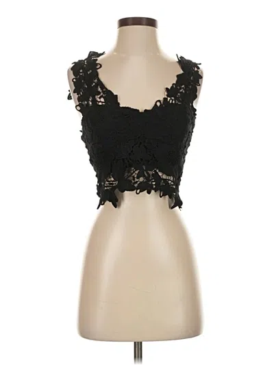 Pre-owned Millau Sleeveless Top Black Sweetheart Neckline Tops