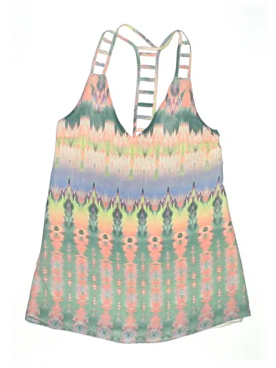 Pre-owned Millau Swimsuit Top Green Tie-dye Pattern Swimwear