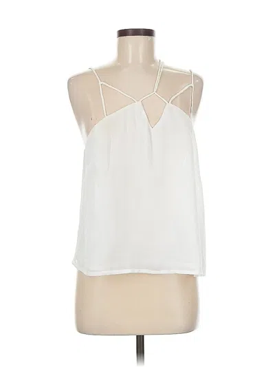 Pre-owned Millau Tank Top Ivory Halter Neckline Tops In White