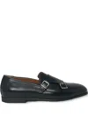 Mille 885 Double-buckle Monk Shoes In Black