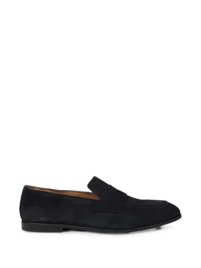Mille 885 Giglio Suede Slip-on Loafers In Black