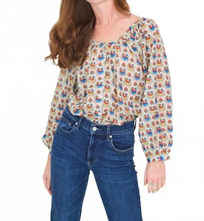 Mille Aly Floral Top In Cottage In Multi