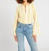 Mille Alyse Top In Citrus Stripes In Multi