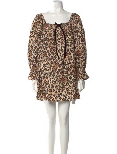 Pre-owned Mille Animal Print Mini Dress