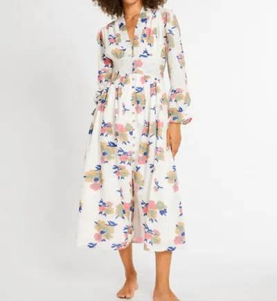 Mille Anya Dress In Persian Rose In White