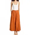 Mille Avie Wide Leg Pants In Orange In Orange