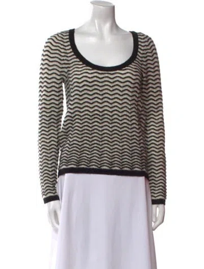 Pre-owned Mille Baby Alpaca Striped Sweater In Multi