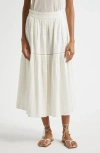 Mille Betty Embroidered Maxi Skirt In White