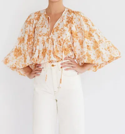 Mille Charlie Top In Buttercup In Beige