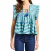 Mille Chelsea Top In Stripes In Multi