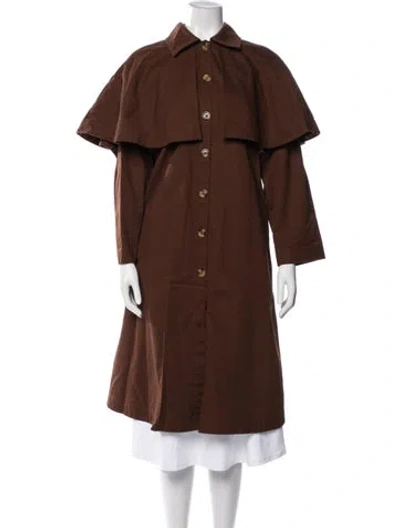 Pre-owned Mille Coat In Brown