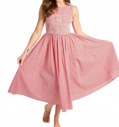 Mille Coco Midi Dress In Red Gingham In Multi
