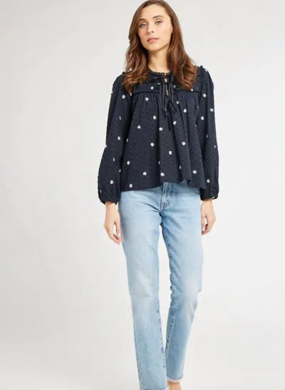 Mille Colette Top In Debut In Blue